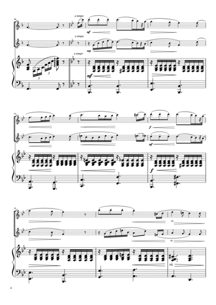 "Blumenlied" Piano trio / violin duet