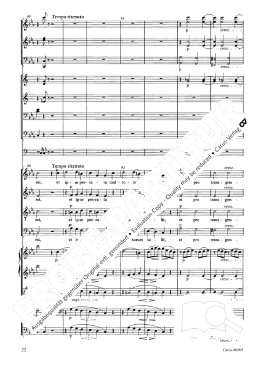 The Seven Words (Die Sieben Worte) 4-Part scores gallery preview page 37