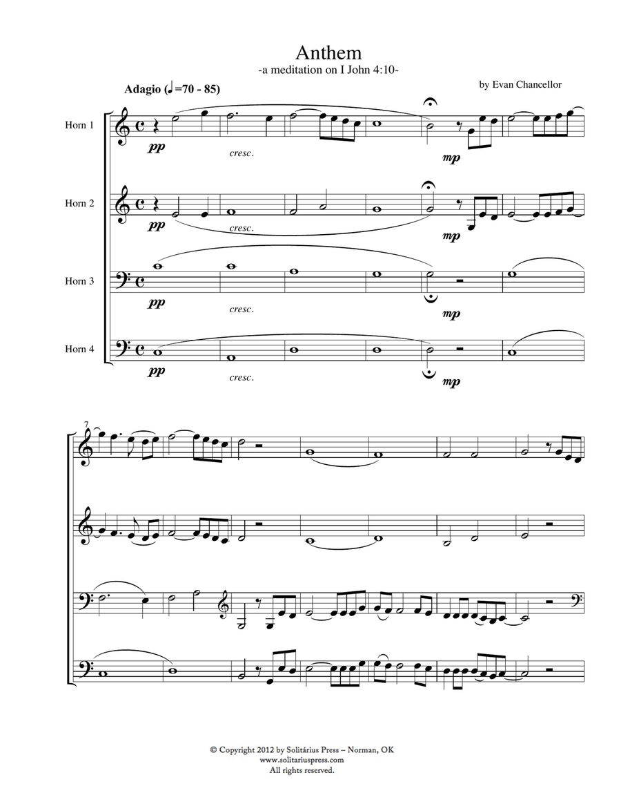 Anthem Anthem Brass Ensemble scores gallery preview page 2