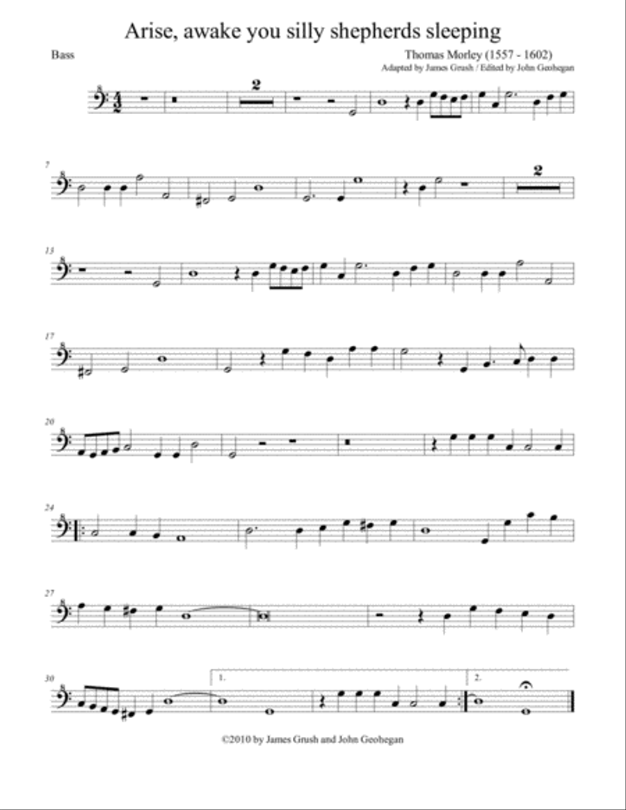 Arise, Awake for Recorder Quintet Recorder scores gallery preview page 6