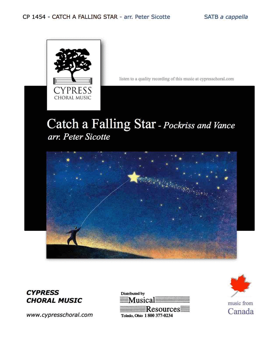 Catch A Falling Star Catch A Falling Star 4-Part scores gallery preview page 1
