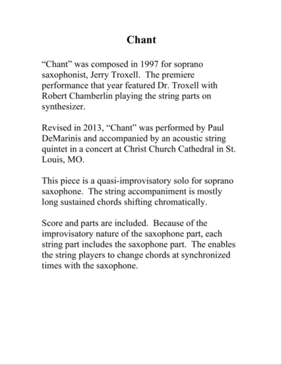 Chant Chant String Quartet scores gallery preview page 2