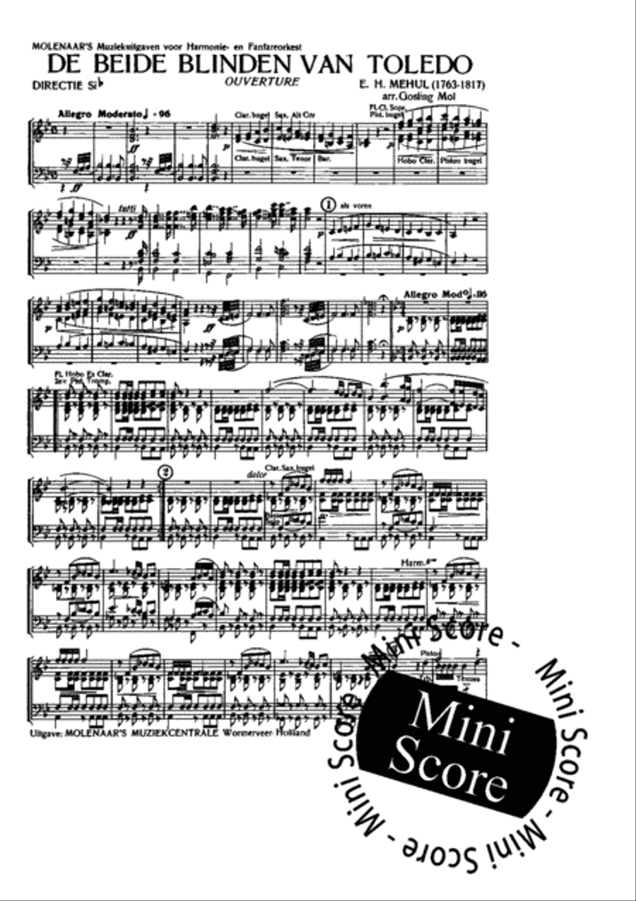 De Beide Blinden van Toledo Concert Band scores gallery preview page 3