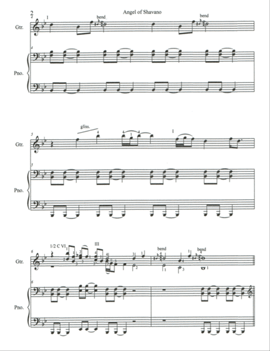 Angel of Shavano Acoustic Guitar scores gallery preview page 3