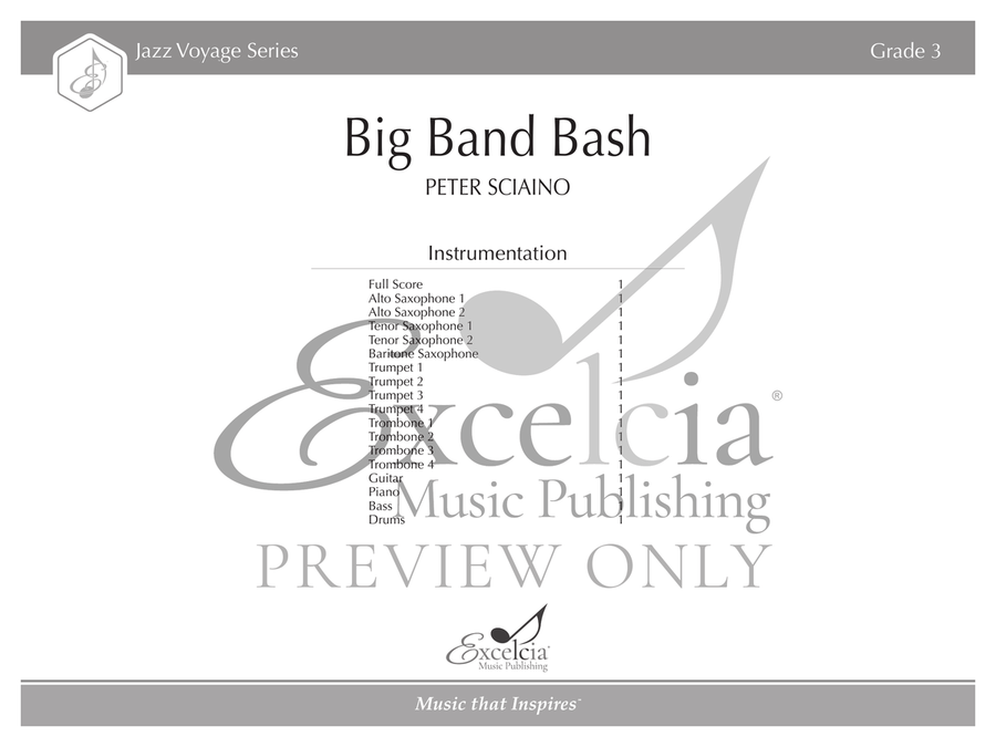 Big Band Bash (Score) Big Band scores gallery preview page 2