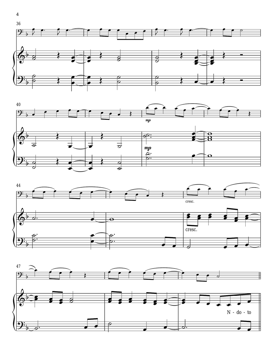 Peponi (Paradise) Cello scores gallery preview page 4