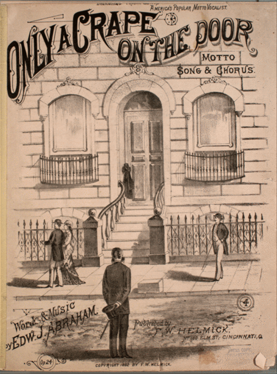 Only a Crape on the Door. Motto Song & Chorus Choir scores gallery preview page 1