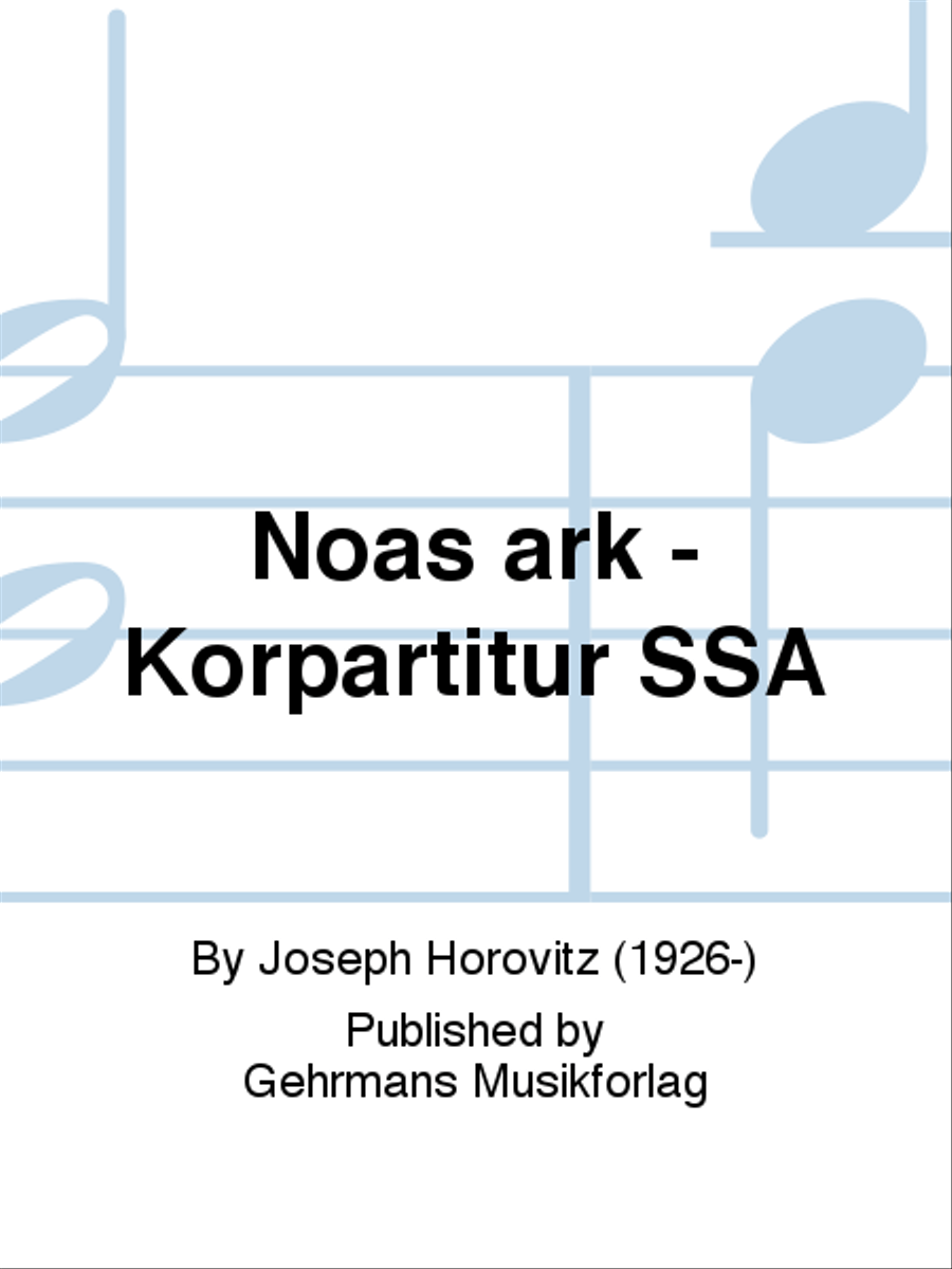 Noas ark - Korpartitur SSA SSA scores gallery preview page 1