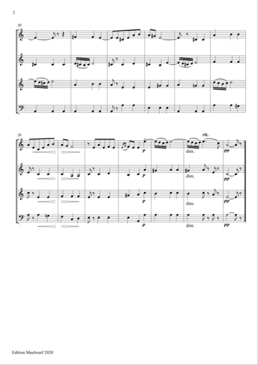 Aubade Aubade Brass Quartet scores gallery preview page 2