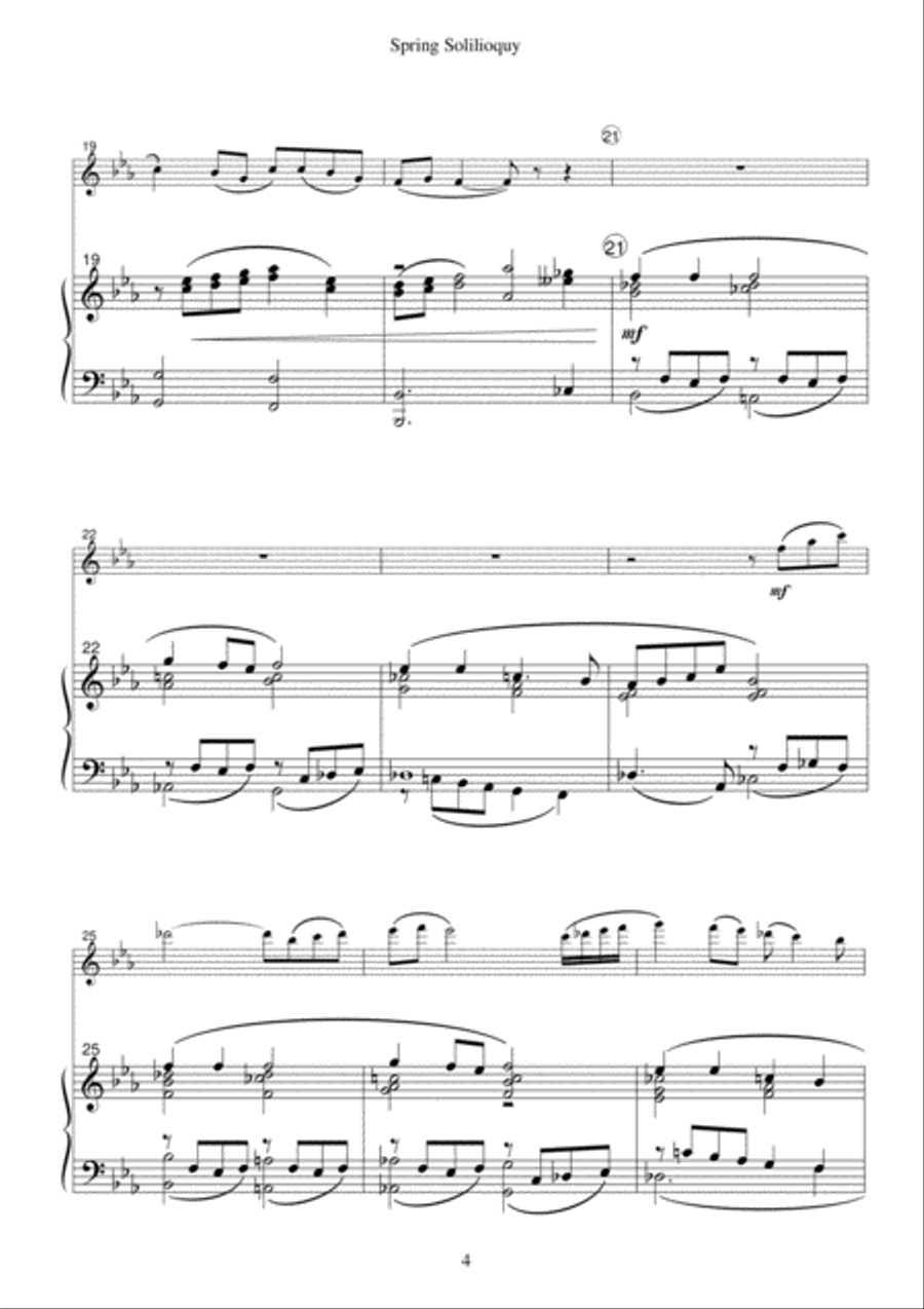 Spring Soliloquy - Flute Flute Solo scores gallery preview page 4