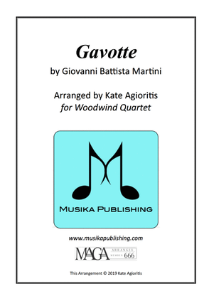Book cover for Gavotte - Martini - for Woodwind Quartet