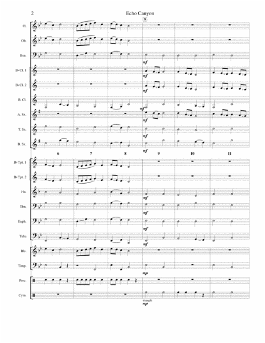 Echo Canyon Concert Band scores gallery preview page 2