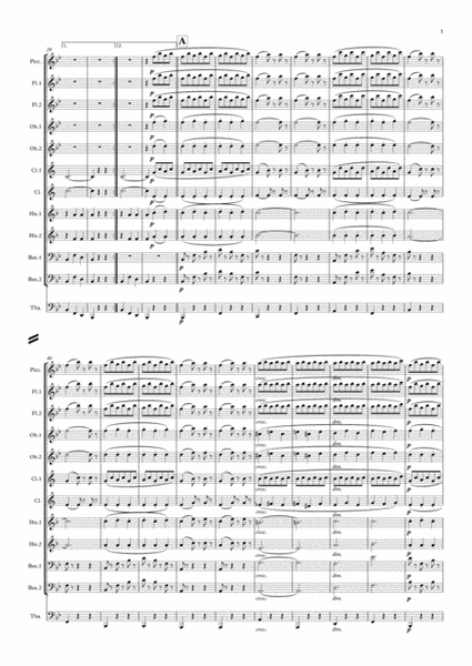 Waldteufel: Les Patineurs (The Skaters' Waltz)(transposed into Bb) - symphonic wind image number null