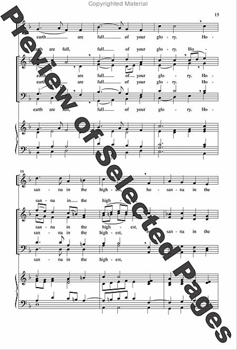 A Community Mass - Choral / Accompaniment edition 4-Part scores gallery preview page 10