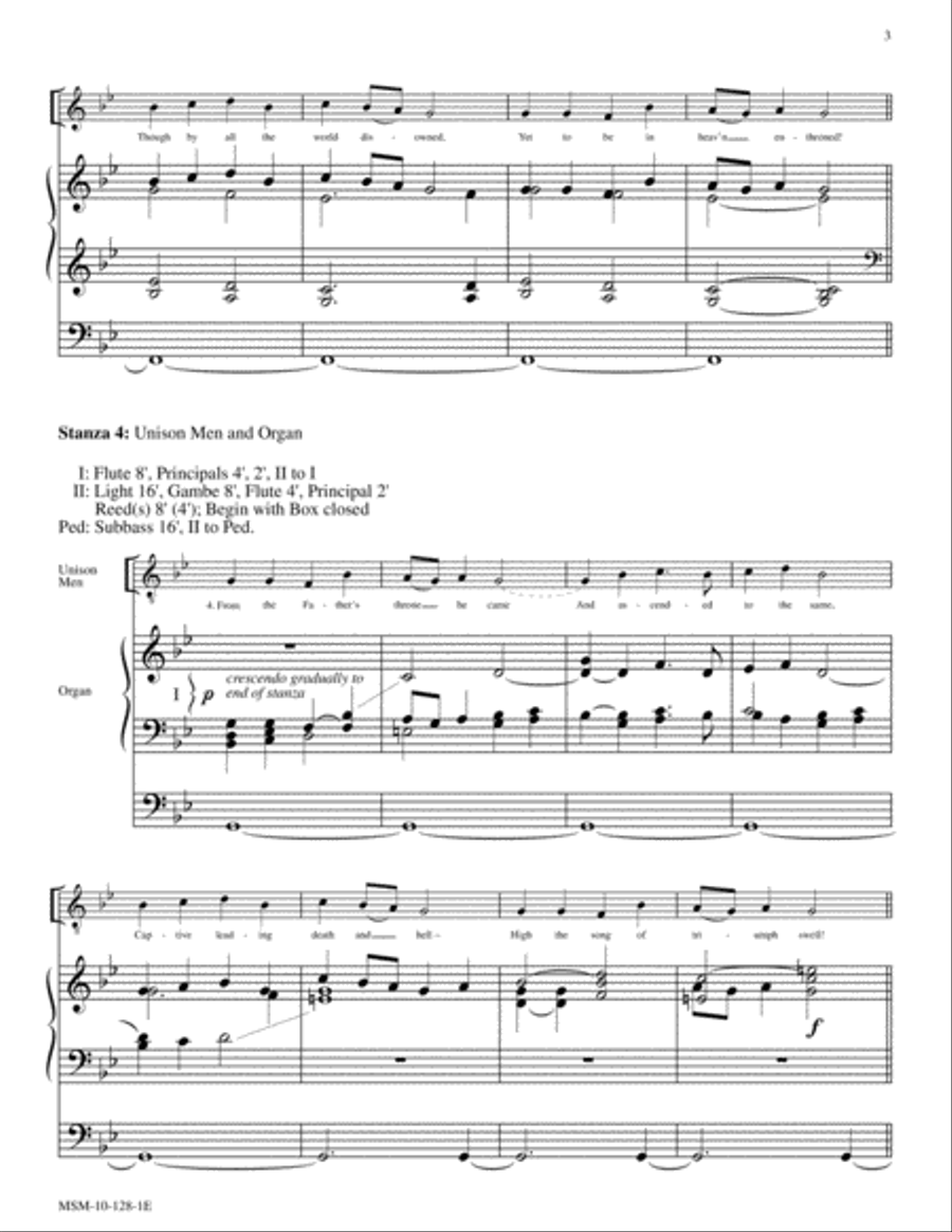 Savior of the Nations, Come (Num komm, der Heiden Heiland) Choir scores gallery preview page 3