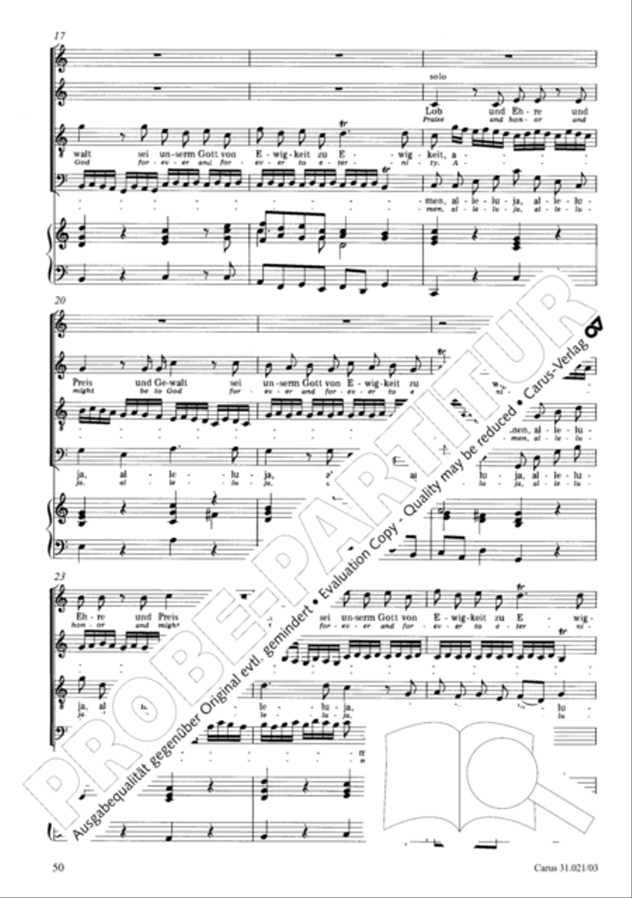 Lord my God, my heart and soul were sore distressed (Ich hatte viel Bekummernis) STB scores gallery preview page 51