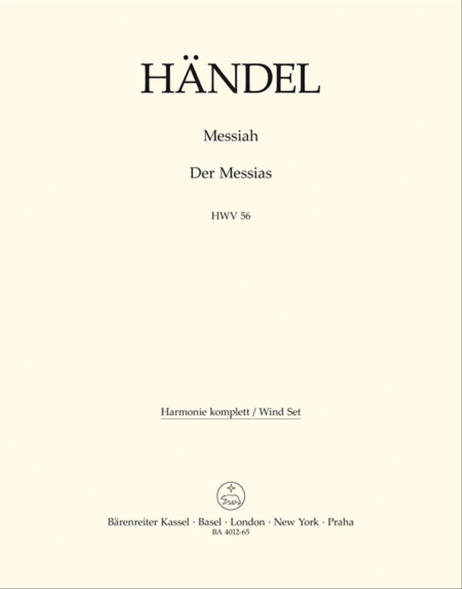 Der Messias HWV 56 Bassoon scores gallery preview page 1