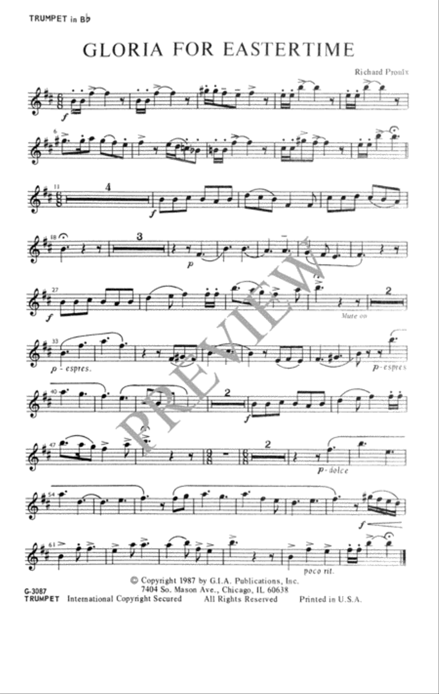Gloria for Eastertime - Two-part edition 2-Part scores gallery preview page 12