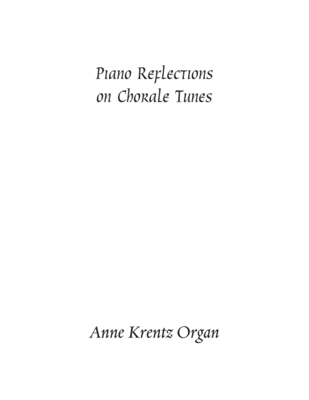 Piano Reflections on Chorale Tunes