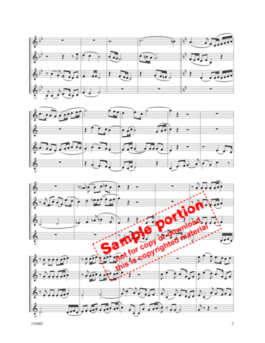 Fantasia on Joy To The World Cornet scores gallery preview page 3