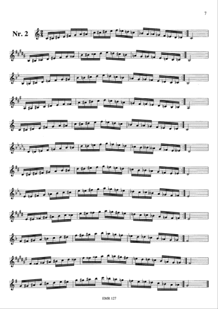 Virtuositatsubungen / Exercices de virtuosite / Virtuosity Drills