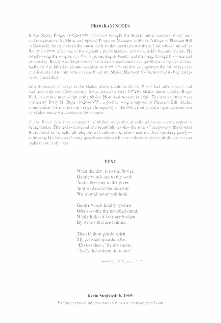 Gentle Words 4-Part scores gallery preview page 2