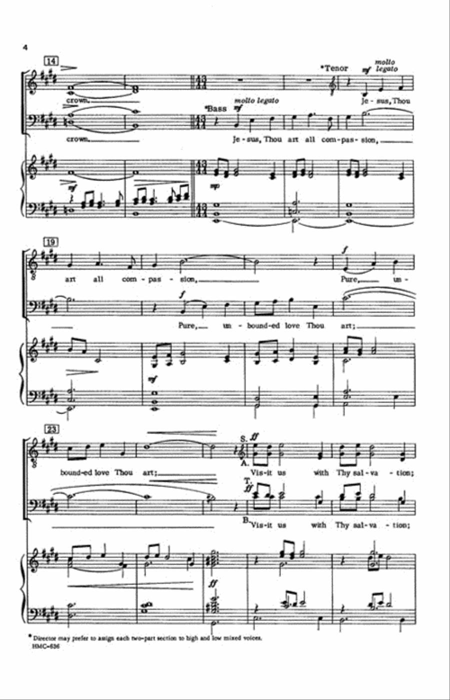 Love Divine 4-Part scores gallery preview page 3