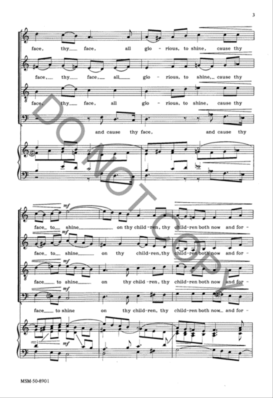 Lord, Grant Thy Peace 4-Part scores gallery preview page 3