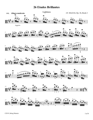 Mazas, Etudes for Viola Op 36, Book 2, No.46