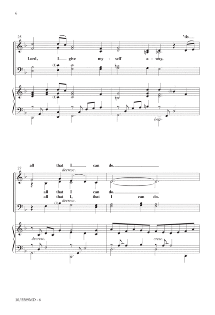 Alas, and Did My Savior Bleed 4-Part scores gallery preview page 5