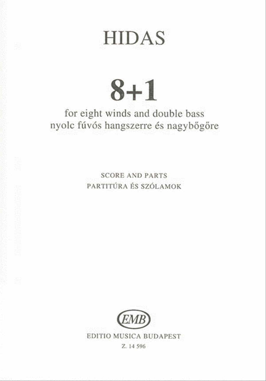 8+1 for eight winds and double bass Chamber Music scores gallery preview page 1