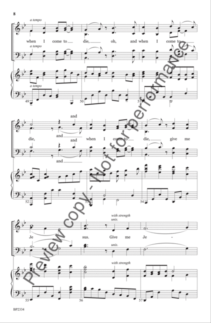 Give Me Jesus - Manor 4-Part scores gallery preview page 9