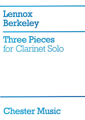 Book cover for Three Pieces for Clarinet Solo