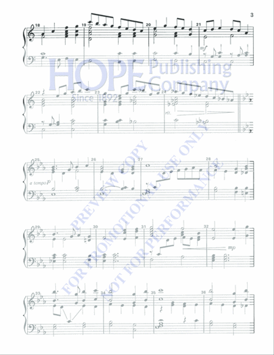 Michael, Row the Boat Ashore 3-Octaves scores gallery preview page 3