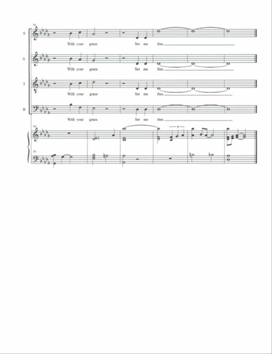 With Your Grace 4-Part scores gallery preview page 5