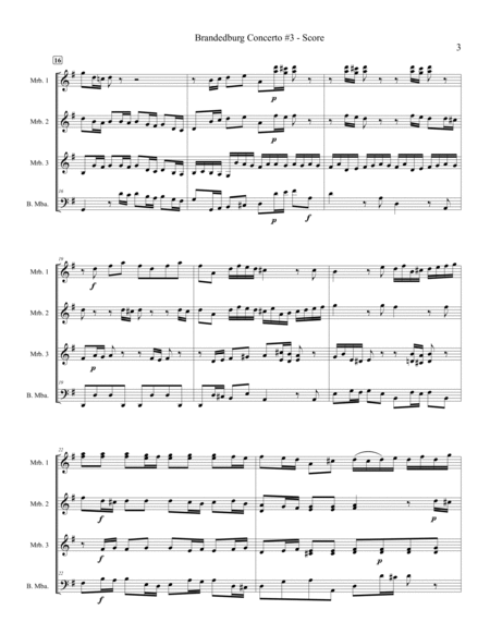 Brandenburg Concerto No. 3 BWV 1048 image number null