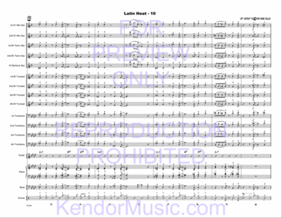 Latin Heat Latin Heat Jazz Ensemble scores gallery preview page 11