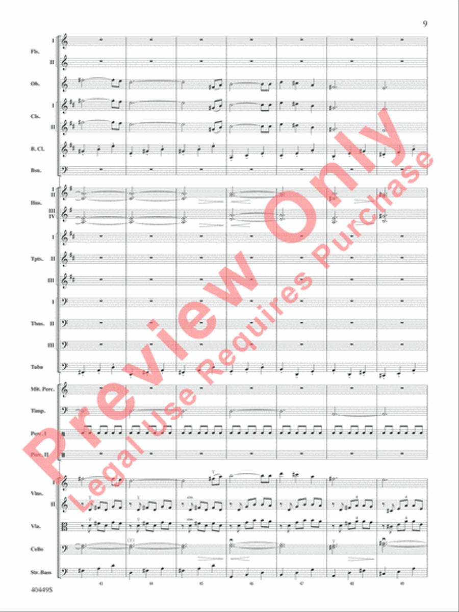 The Hobbit: An Unexpected Journey, Suite from Full Orchestra scores gallery preview page 10