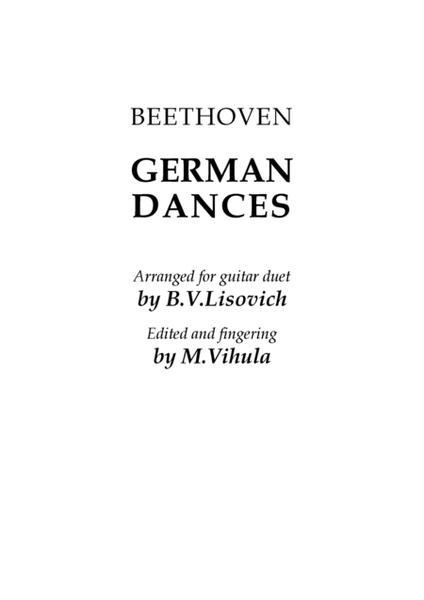 Beethoven: 12 German Dances