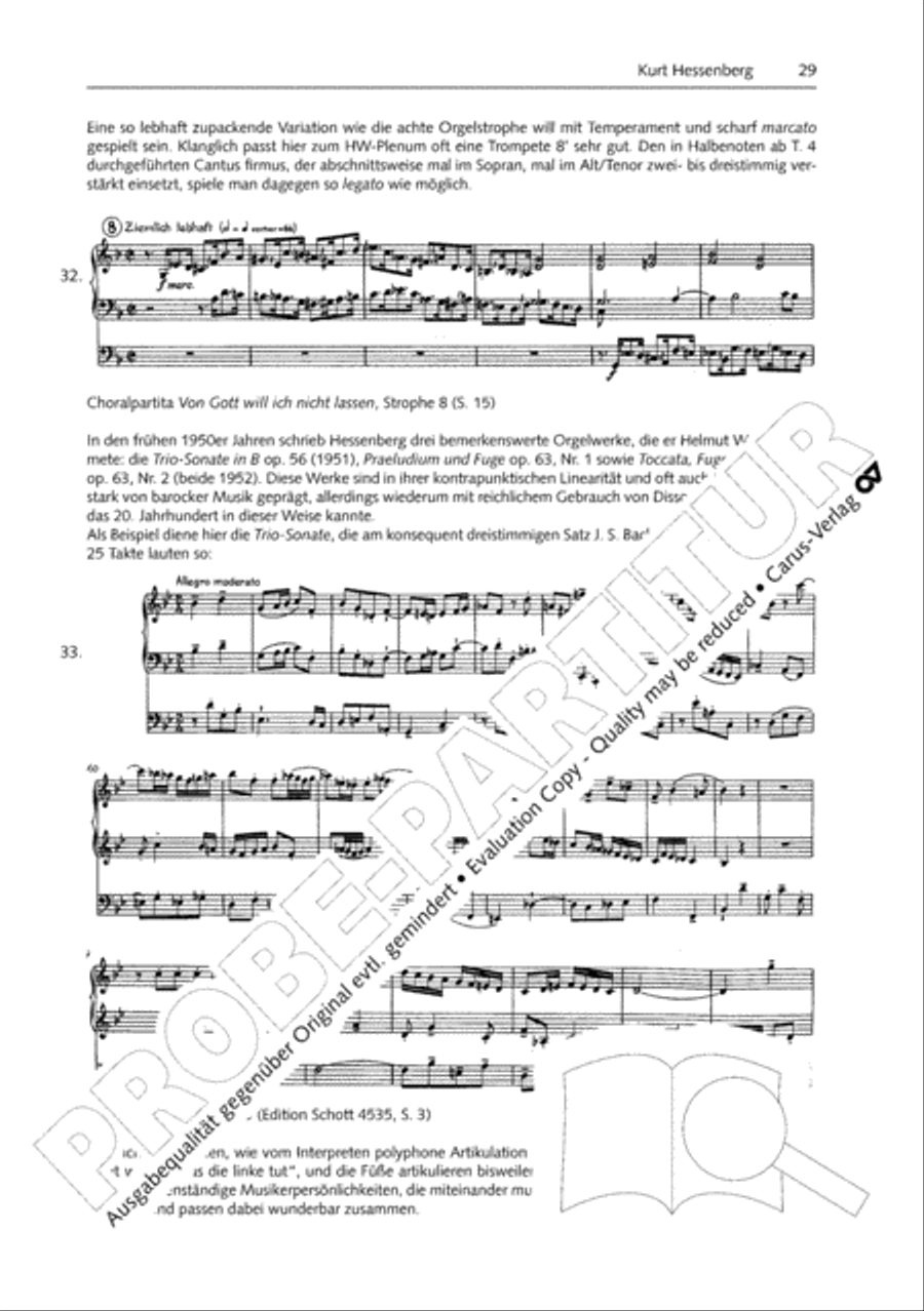 Orgelschule zur historischen Auffuhrungspraxis Organ Solo scores gallery preview page 30
