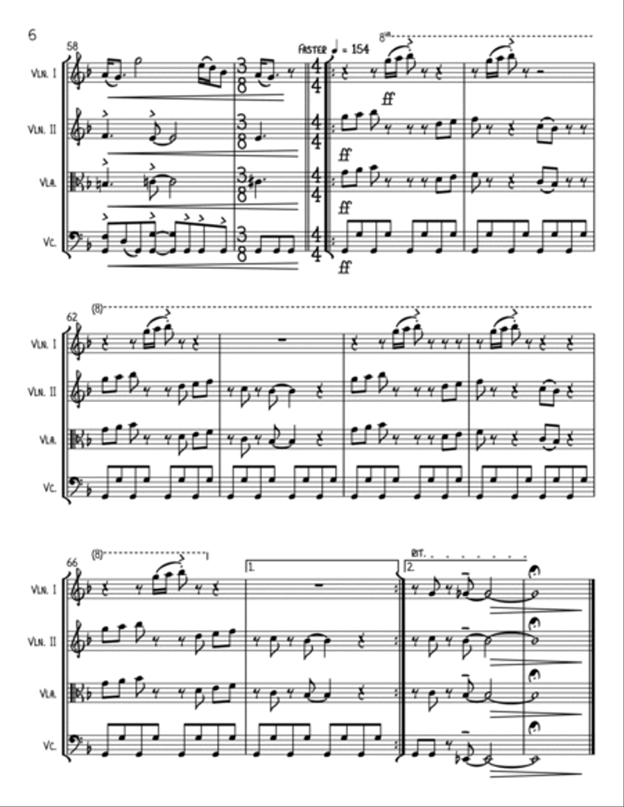 Live And Let Die Live And Let Die String Quartet scores gallery preview page 6
