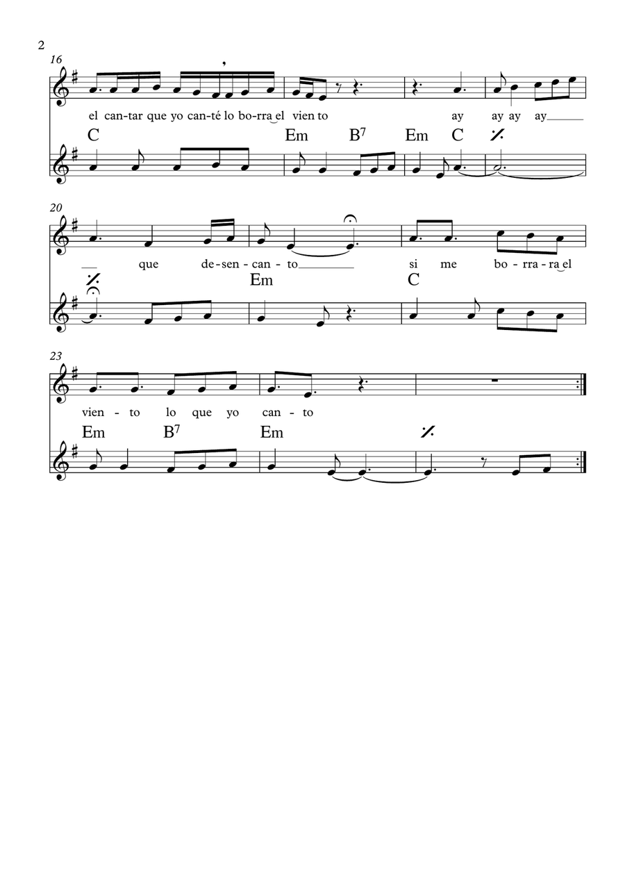 Gallo rojo, gallo negro Gallo rojo, gallo negro Piano, Vocal scores gallery preview page 2