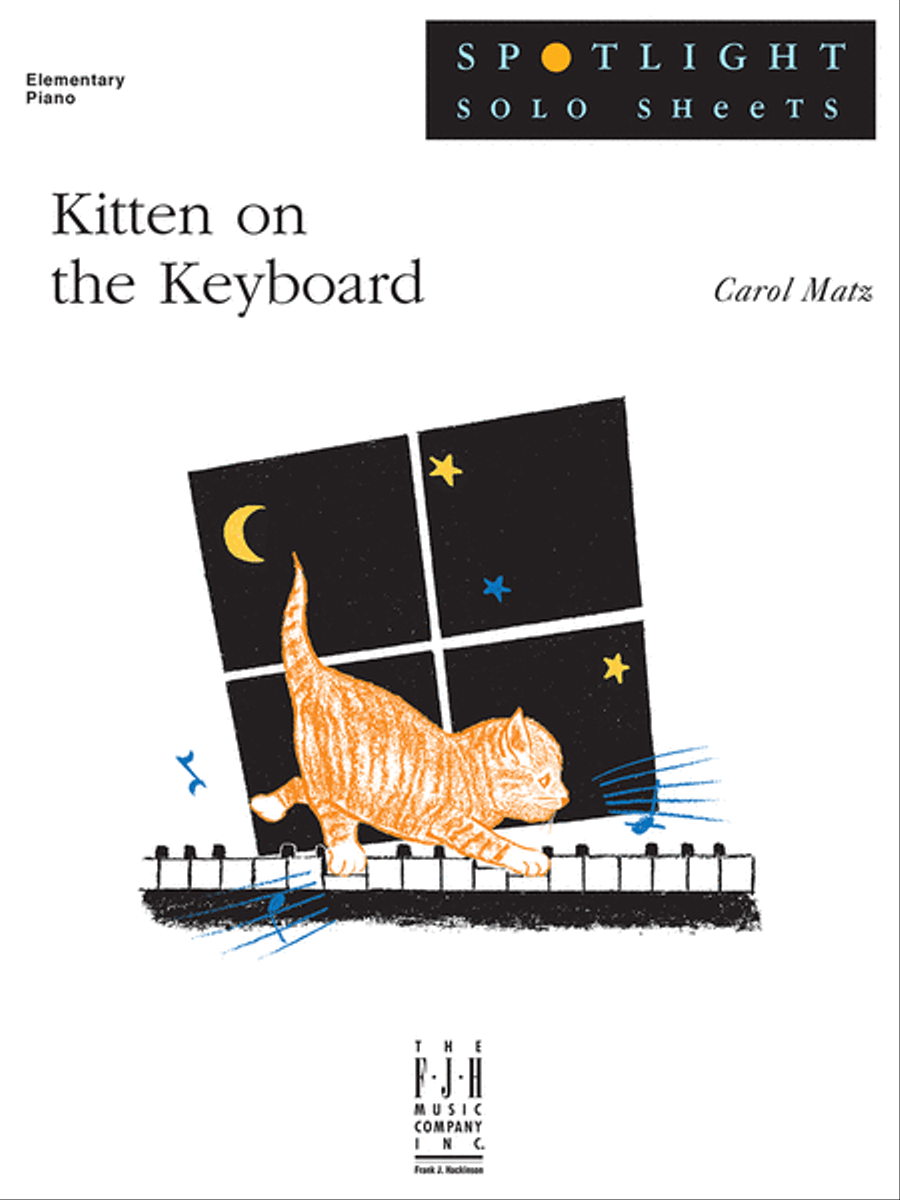 Kitten on the Keyboard Easy Piano scores gallery preview page 1