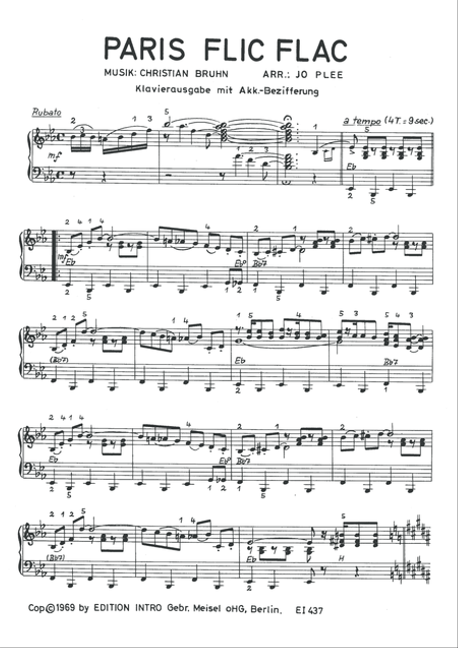 Paris Flic Flac Piano, Vocal scores gallery preview page 3
