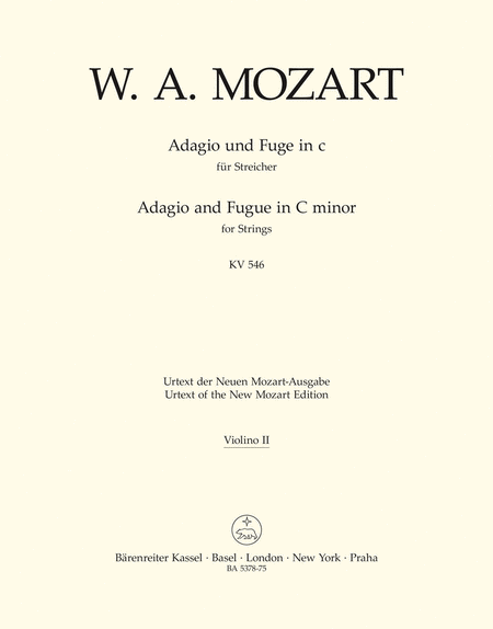 Adagio and Fugue for Strings (String Quartet or String Orchestra)