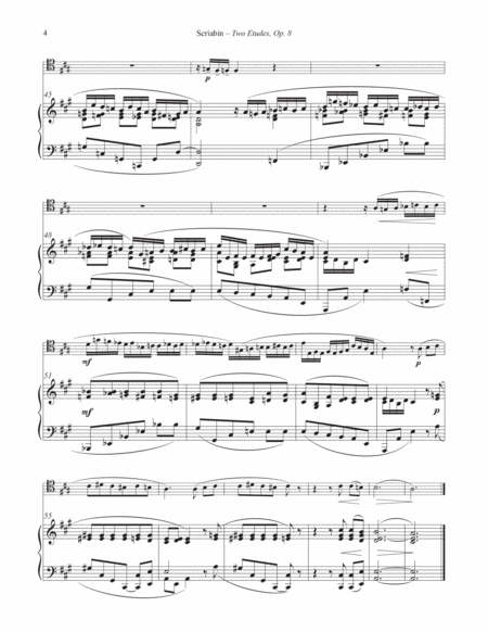 Two Etudes for Trombone and Piano from Op. 8