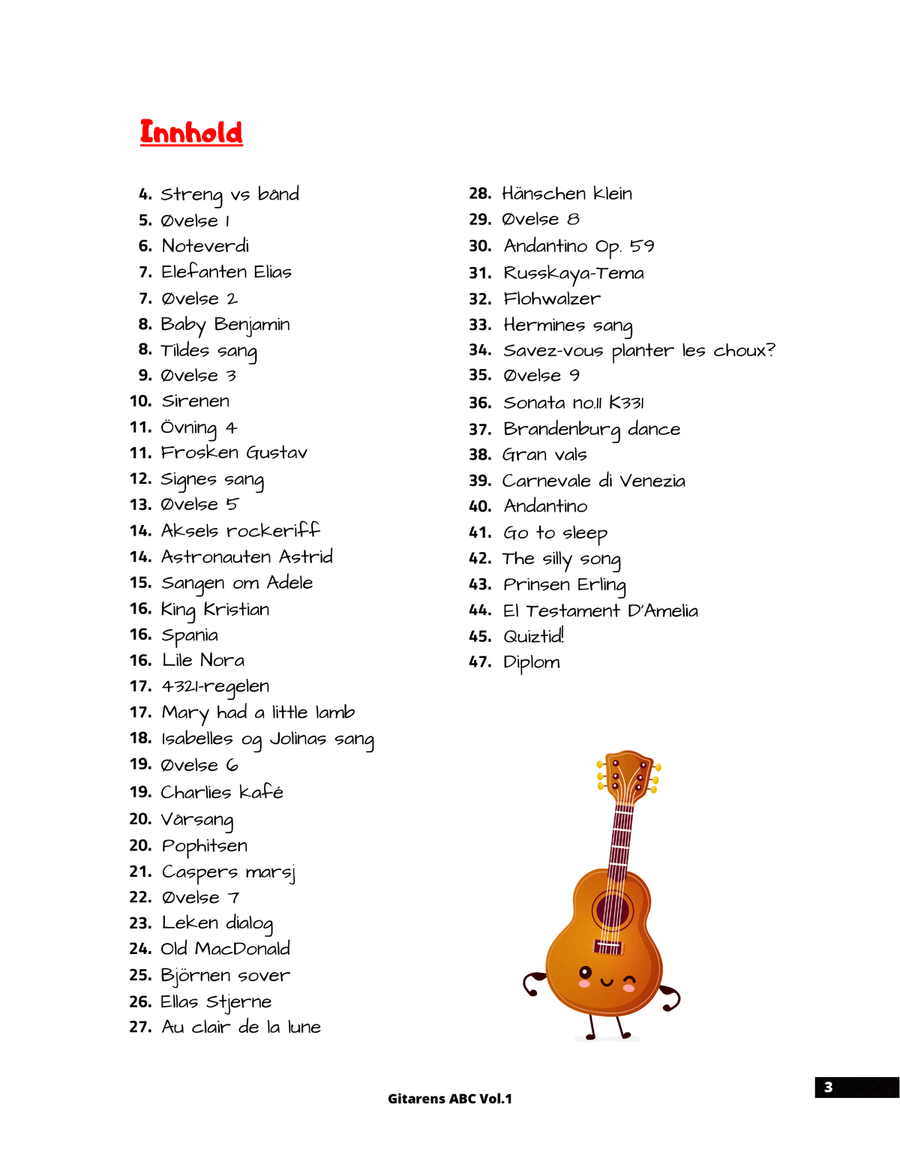 Gitarens ABC Vol.1 Guitar scores gallery preview page 4