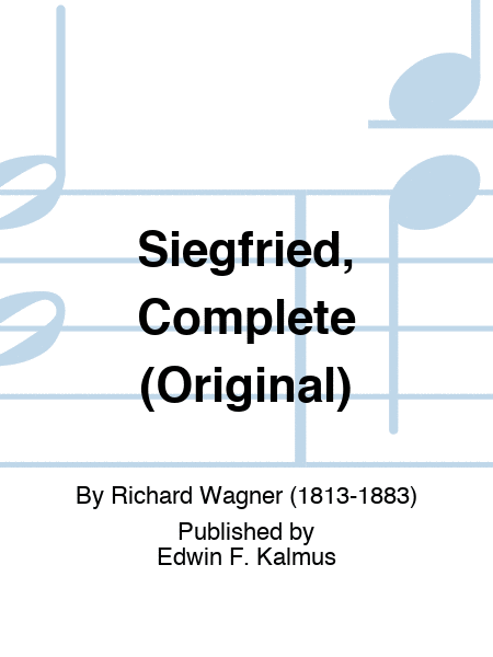 Siegfried, Complete (Original)