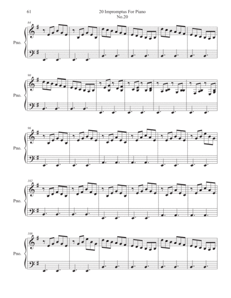 Impromptu No.20 For Piano
