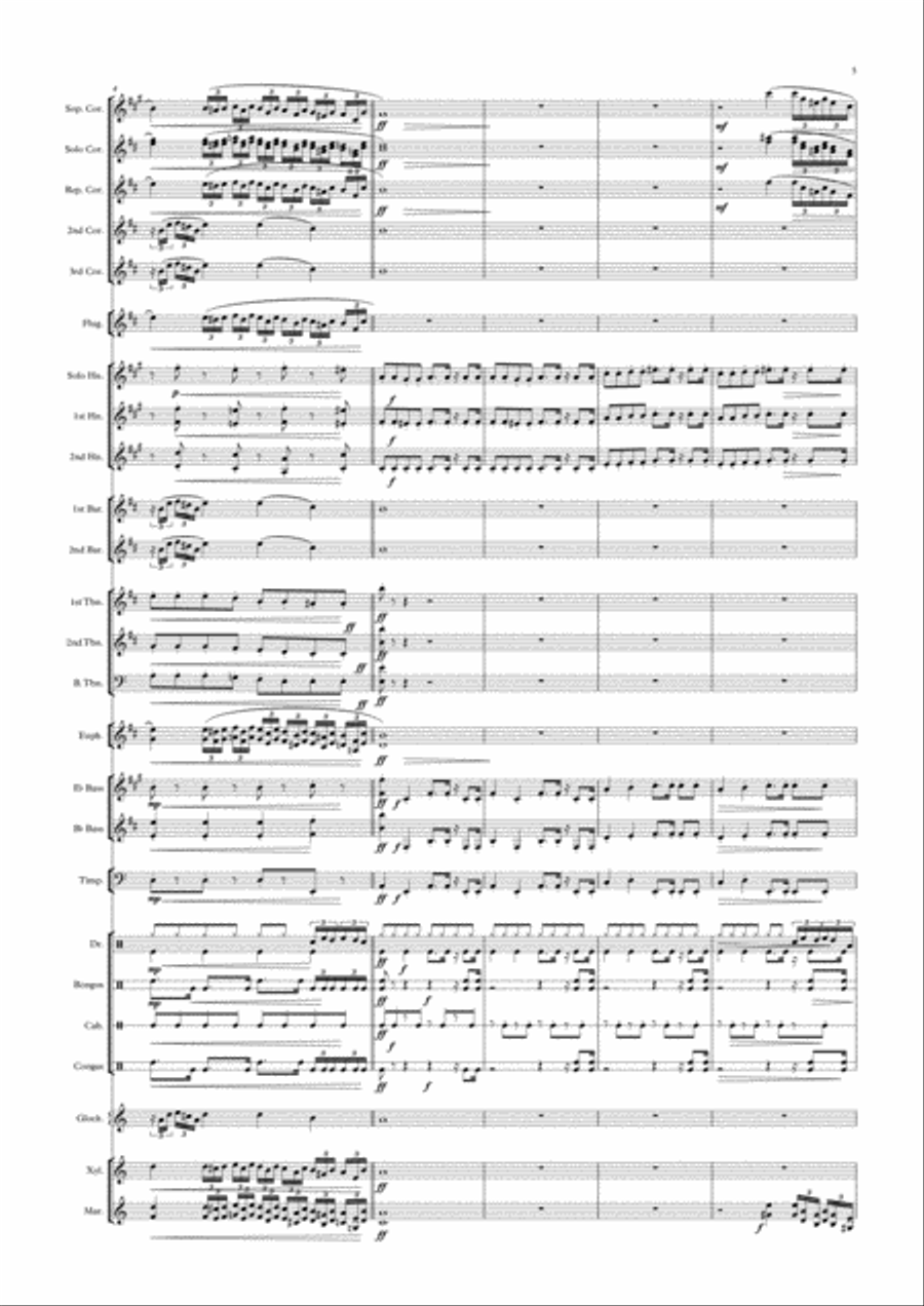 Halloween dance for Brass Band by Jannes Jacobs Brass Band scores gallery preview page 3
